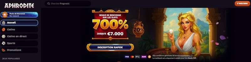 Meilleur aphrodite casino paiement à France Meilleur aphrodite casino paiement à France