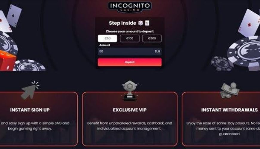 Experience the Thrill of Incognito Casino Online in the United Kingdom